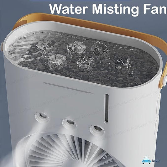 PORTABLE DOUBLE ENDED SPRAY FAN