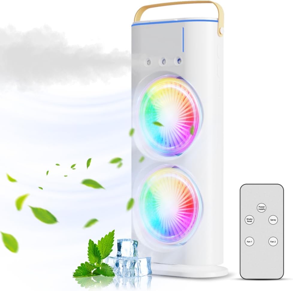 PORTABLE DOUBLE ENDED SPRAY FAN