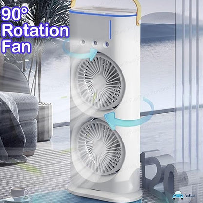 PORTABLE DOUBLE ENDED SPRAY FAN