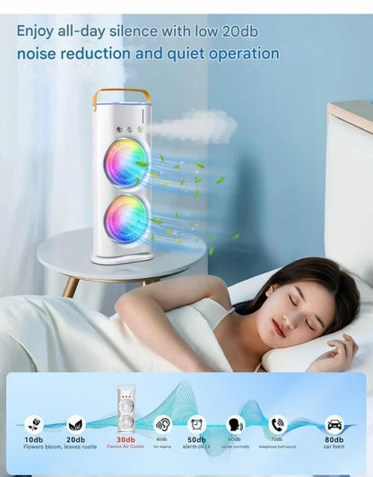 PORTABLE DOUBLE ENDED SPRAY FAN