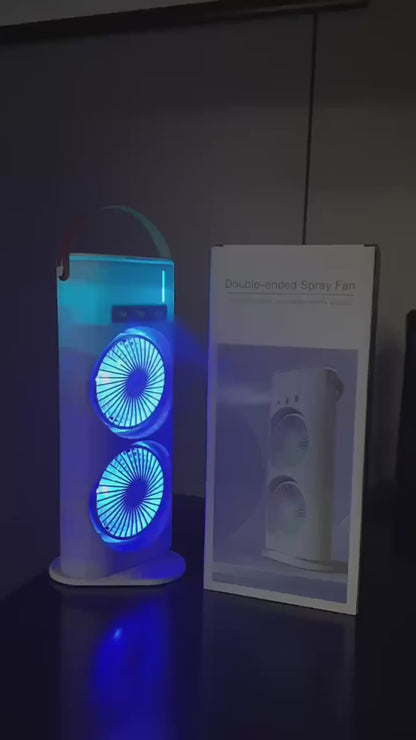 PORTABLE DOUBLE ENDED SPRAY FAN